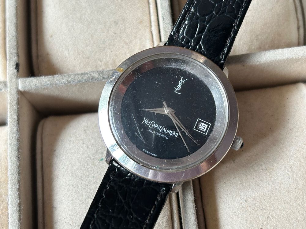 Montre vintage Yves Saint Laurent automatique homme 39mm