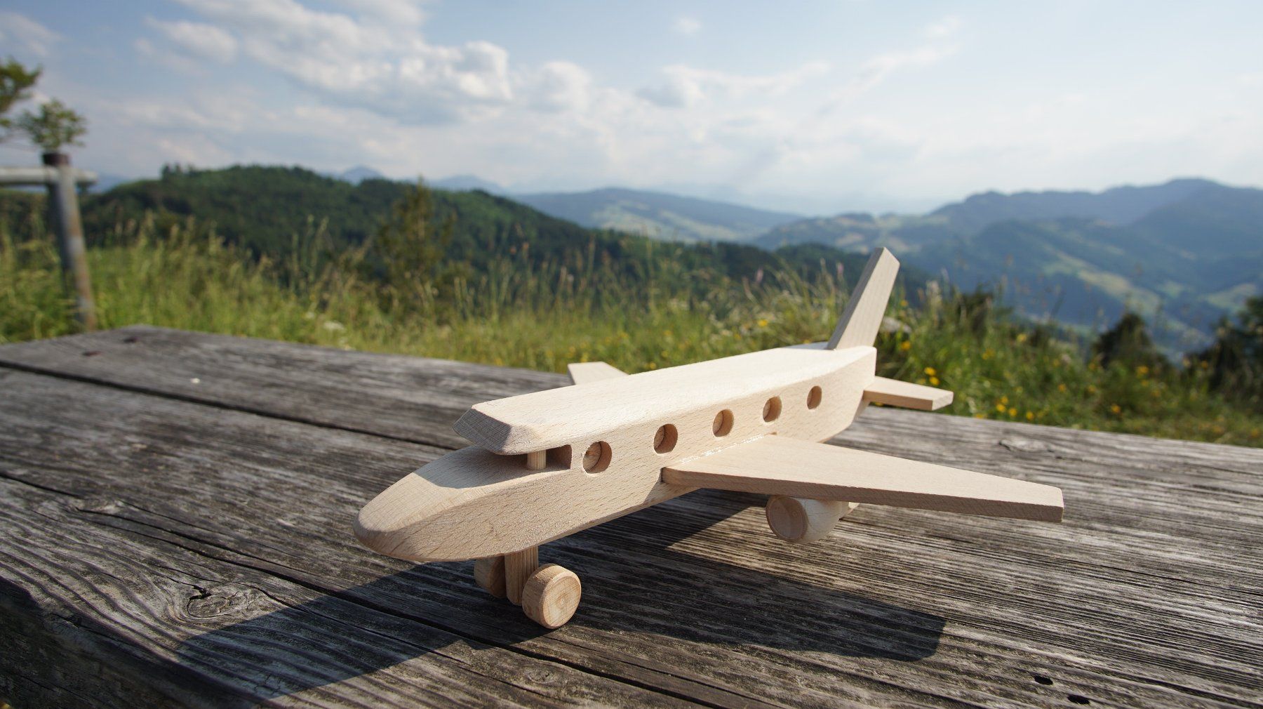 Giocattoli: Flugzeug aus Holz – Nuovo (secondo la descrizione) da Abtwil SG venduto da k0n_xp9v
