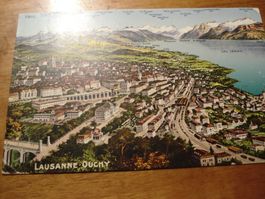 Lausanne Ouchy, 1923, farbig, gelaufen