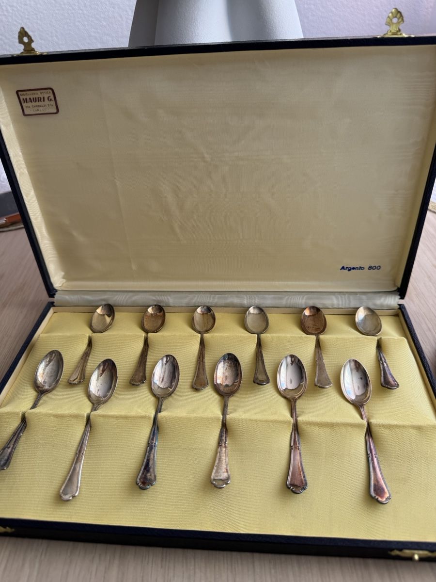 Cuillères: Ensemble de 12 cuillères Argento 800 Mauri G. – D'occasion à Brügg BE par haj_9zhk