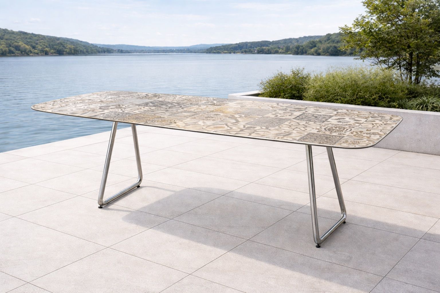 Tavoli: Keramiktisch 220x100cm # 677 – Nuovo (secondo la descrizione) da Willisau venduto da Arredodesign