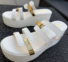 Keilsandalen weiss Grösse 39