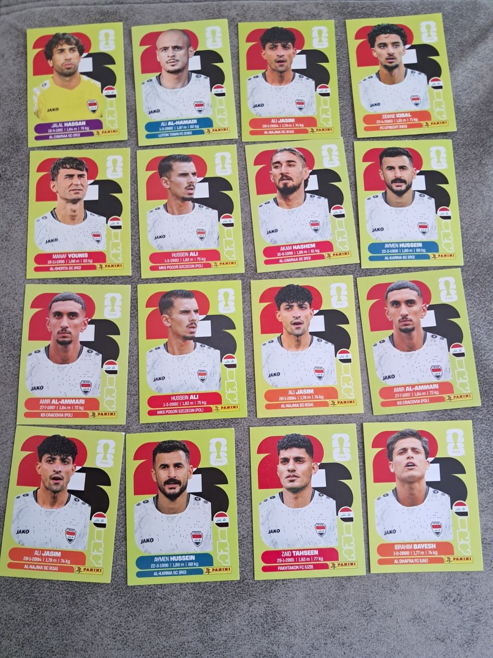 Panini Cartes à collectionner: 16 x Paninisticker 2026 / Irak – Neuf (Voir description) à Weinfelden par Da-ryn01