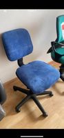 Bürostuhl in blau stoff