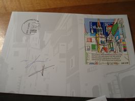 4 Belege mit Block NABA St Gallen 2000