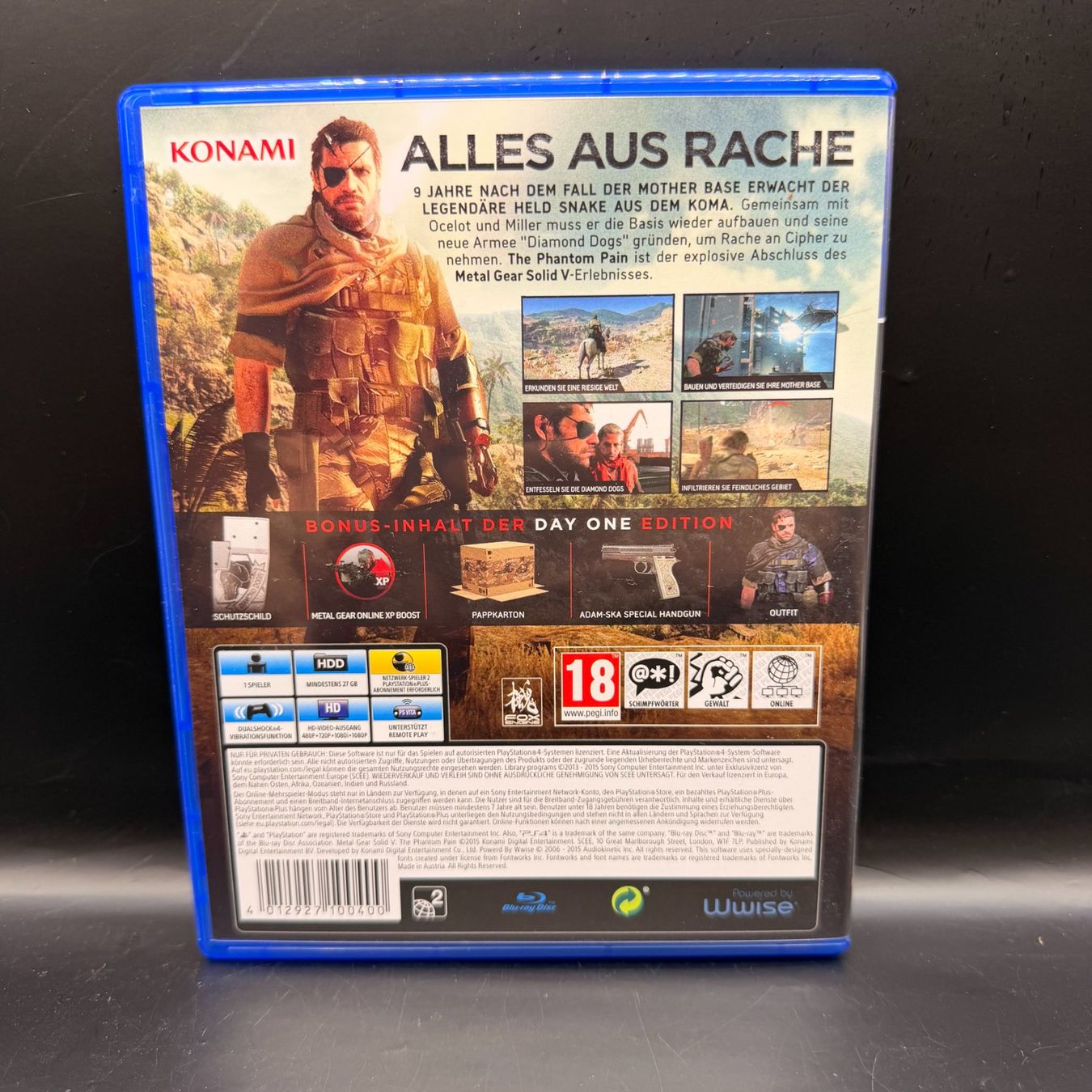 Sony Giochi: Metal Gear Solid V Day One Edition PS4 – Usato da Düdingen venduto da Nerdworld 1