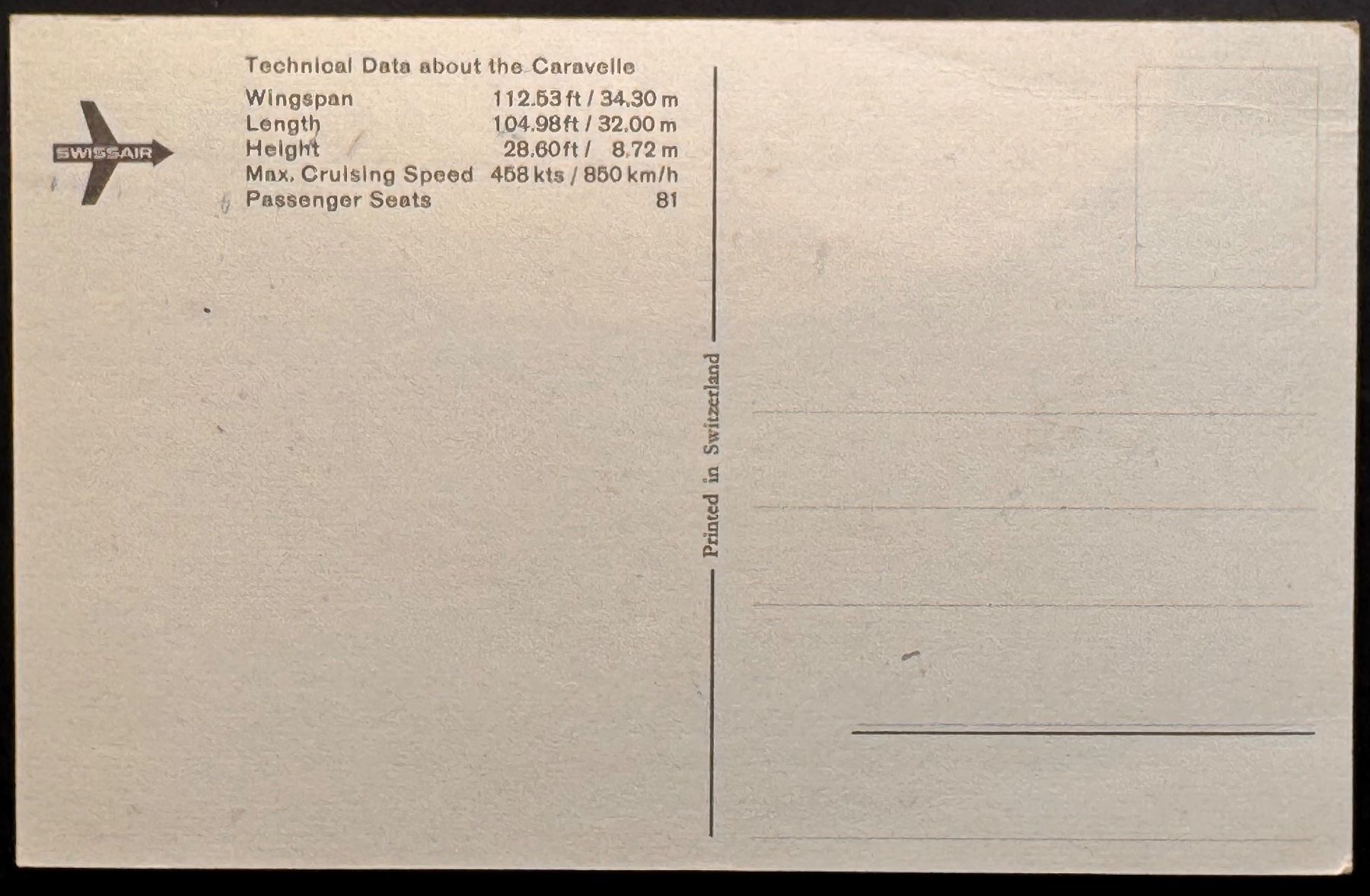 Cartoline postali: Postkarte Swissair – Usato da Andwil SG venduto da Ariisa1234 1