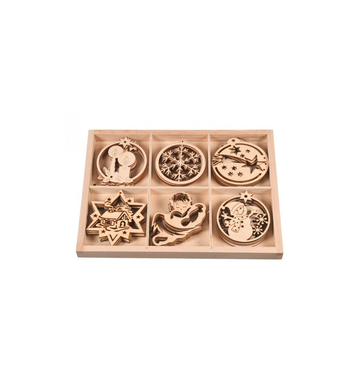 Tutte le decorazioni: Set Weihnachtskugeln aus Holz 30 Stück – Nuovo e nell'imballaggio originale da Buchs Zh venduto da bar_7kk7