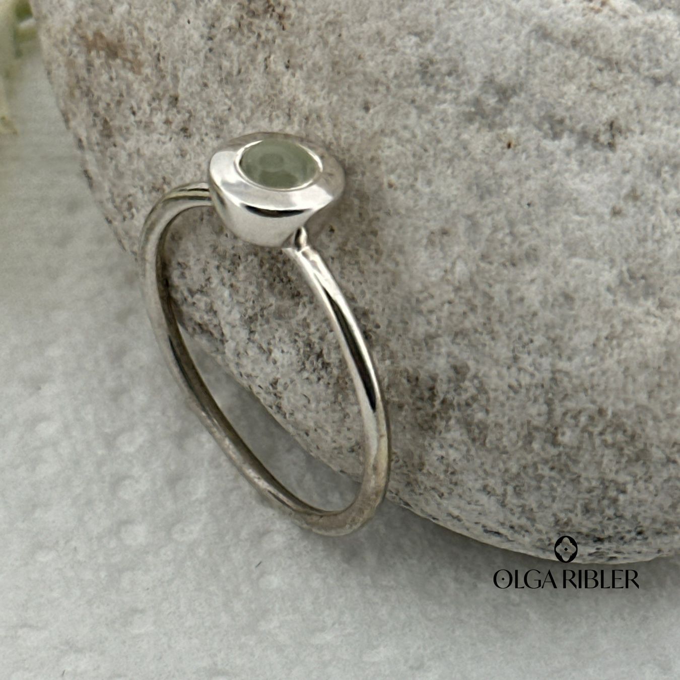 Olga Ribler Anelli: Prehnit Silber Ring 925 Grösse 58 – Nuovo (secondo la descrizione) da Luzern venduto da Schmuckoutlet 4