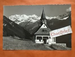 1945 Kiental, Kapelle mit Blüemlisalpgruppe