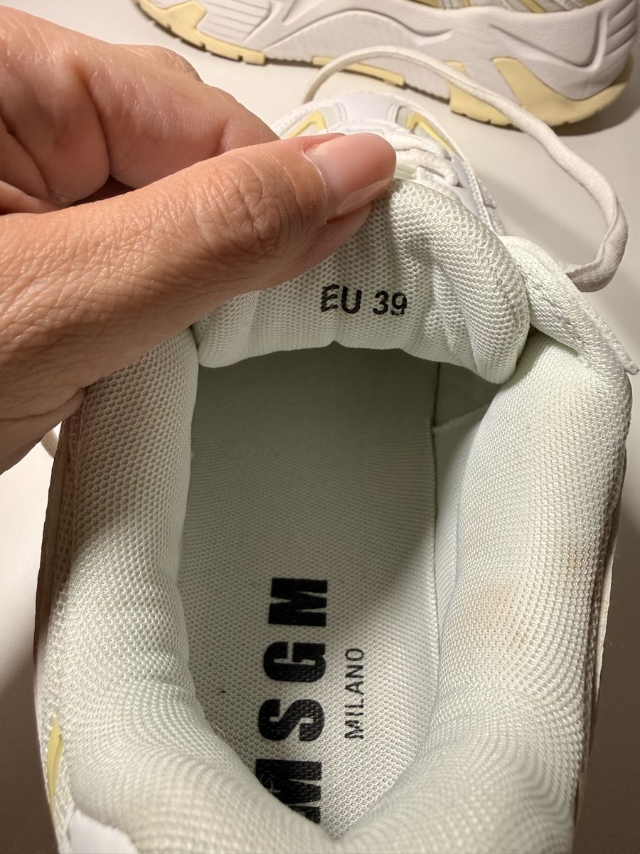 MSGM Scarpe da donna: MSGm Sneakers Damen Weiss Gelb EU 39  – Usato da Wallbach venduto da Stefanie81 5