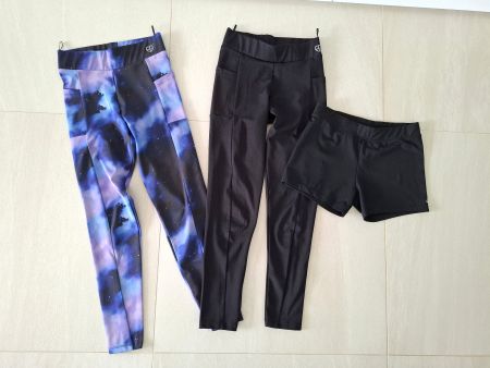 Sportleggins- Set kurz und lang Gr. 152