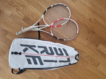Babolat Strike Team 2x Tennisschläger und Rucksack