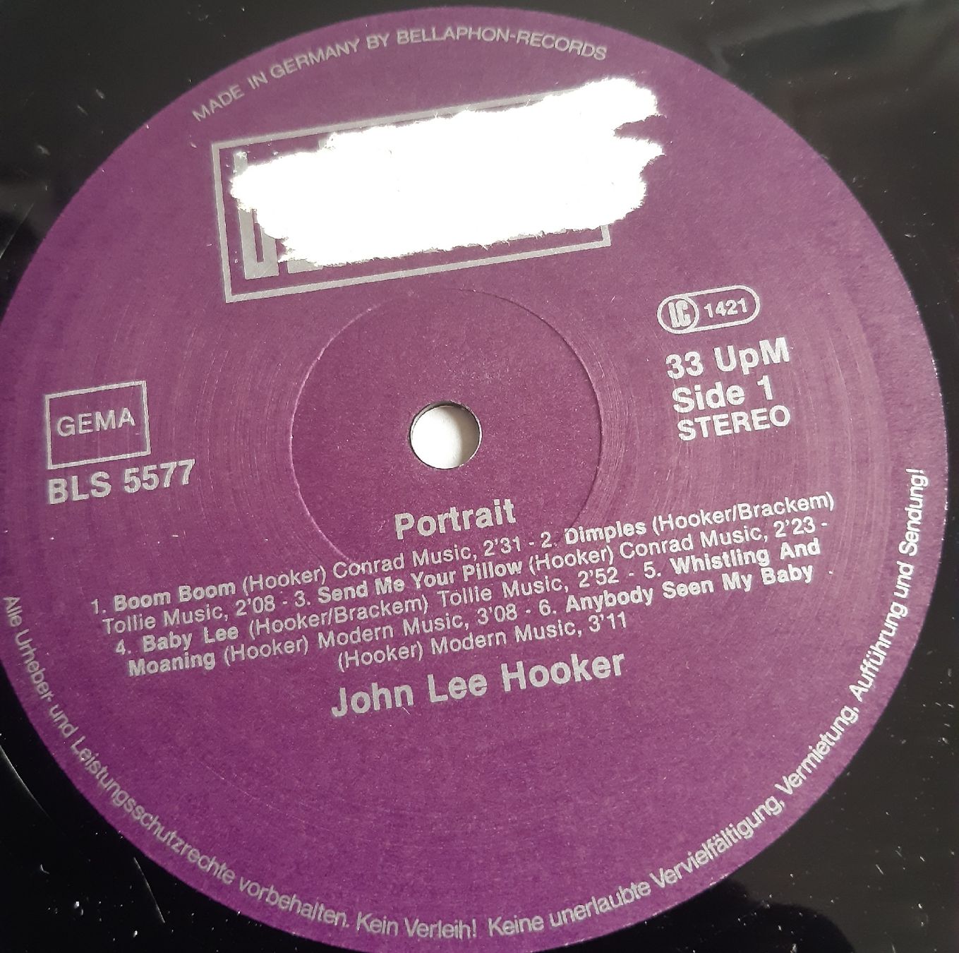 Dischi in vinile: JOHN LEE HOOKER: Portrait – Usato da Frick venduto da kyb_yq8h 4