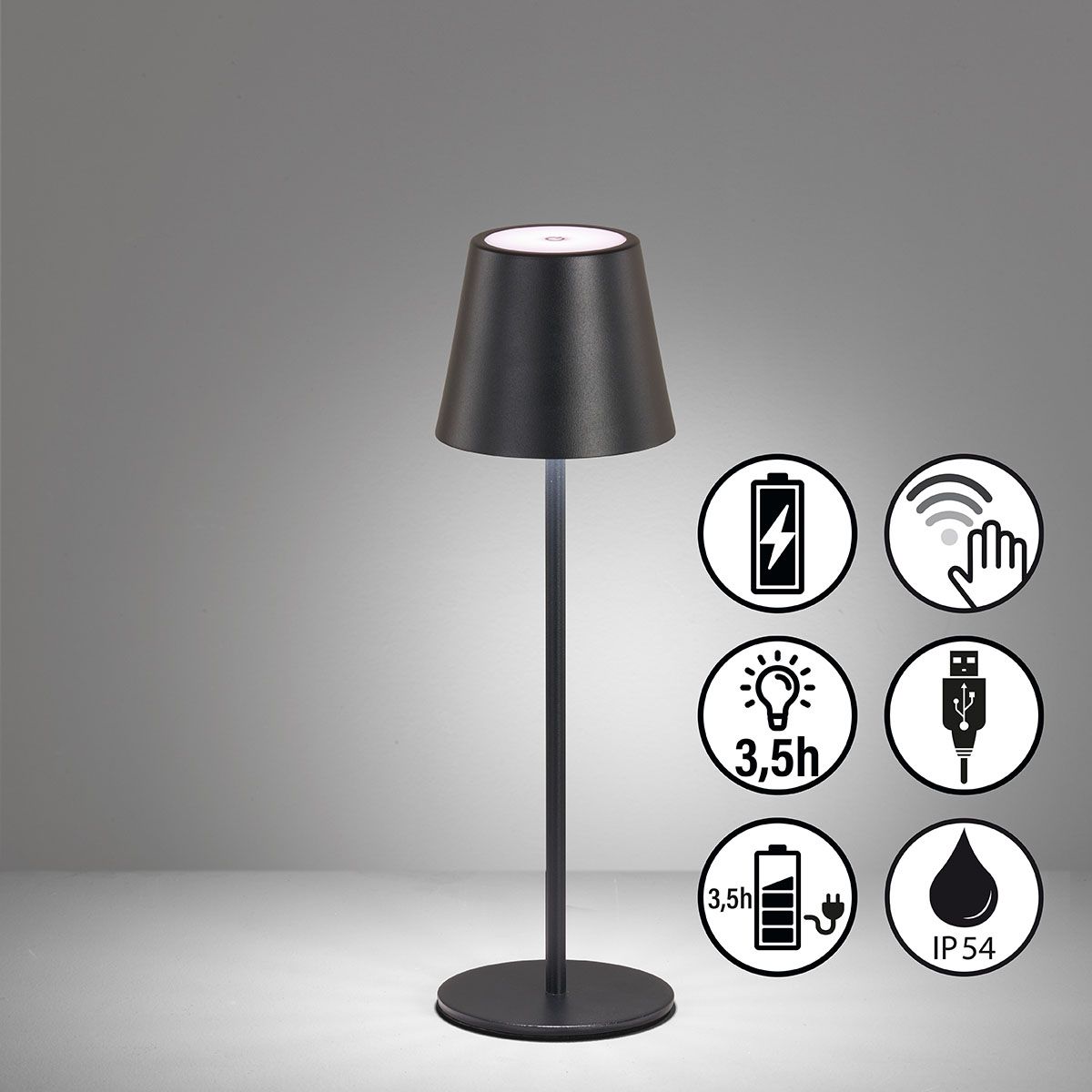 Lampen: Aussen Tischleuchte, Akku, USB, IP54,  – Neu (gemäss Beschreibung) aus Kreuzlingen von Smart-Light