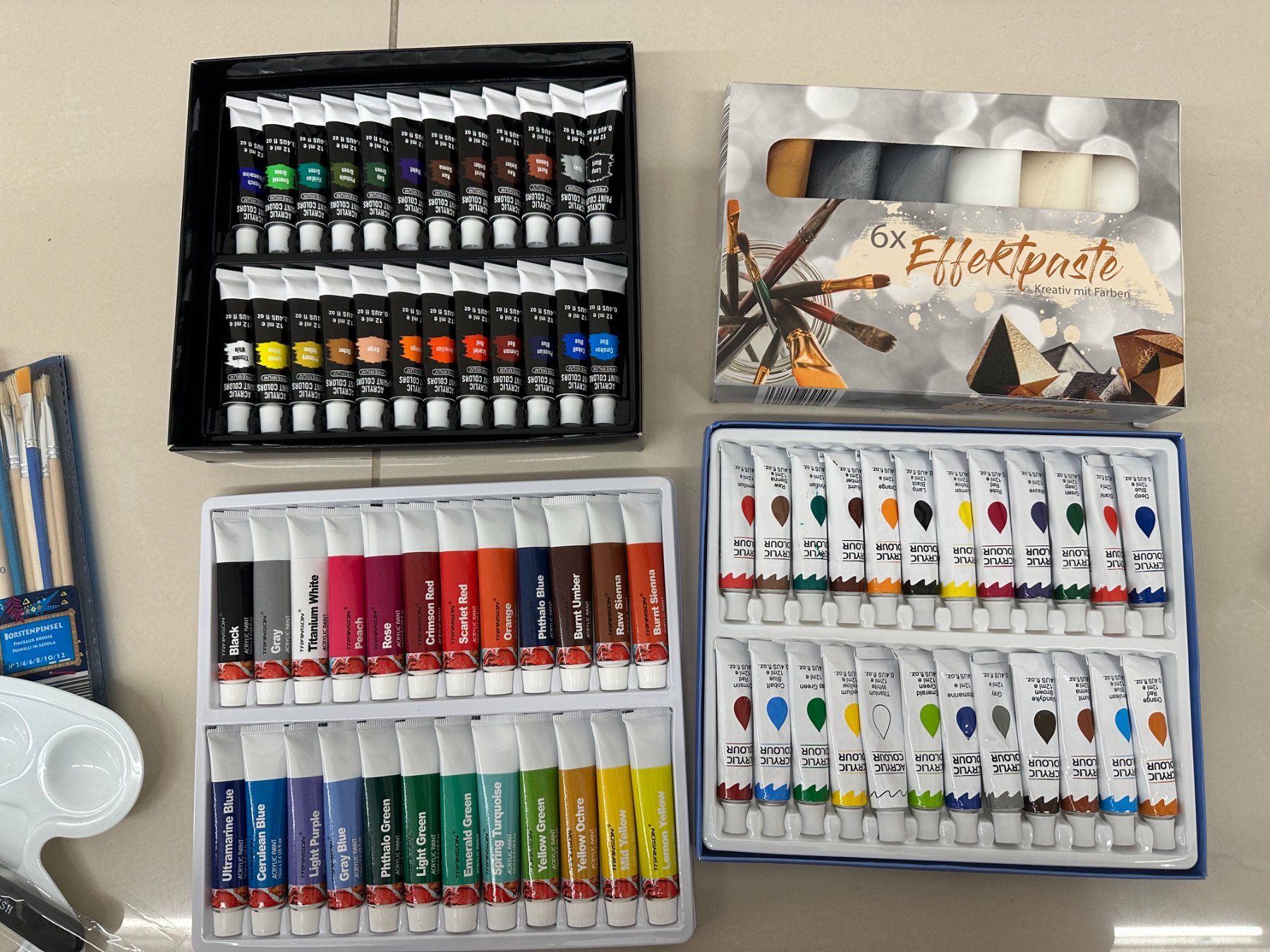 Colori: Acrylfarben Set – Nuovo (secondo la descrizione) da Glattpark (Opfikon) venduto da Binggi2 2