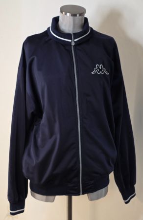 L KAPPA vintage 90er Sportjacke Freizeitjacke navyblau Satin