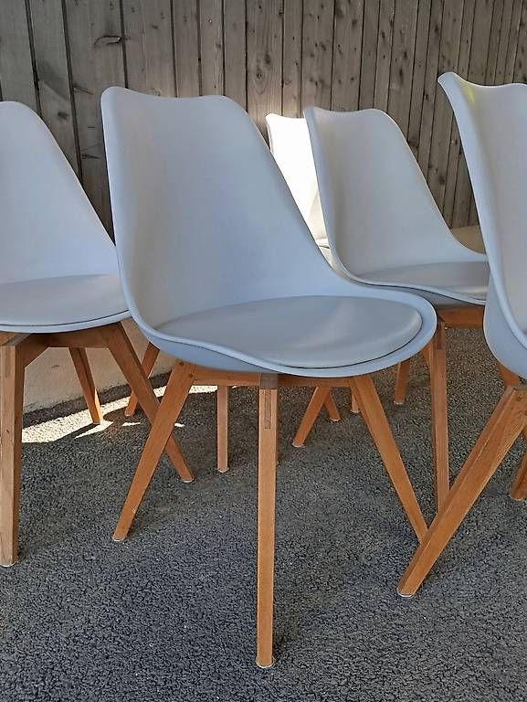 Sedie: 6 chaises de salle à manger blanches – Usato da Lavigny venduto da gui_kk2w 1