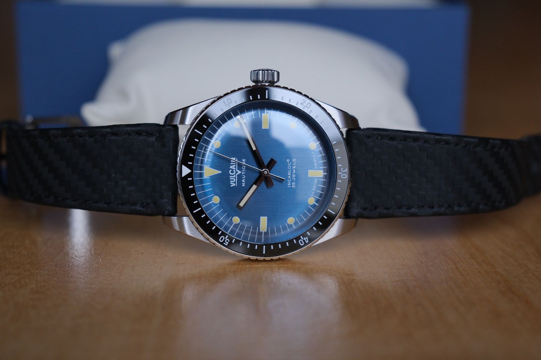 Vulcain Orologi: Vulcain Skindiver Nautique Blue – Usato da Montmollin venduto da Ariodante 4