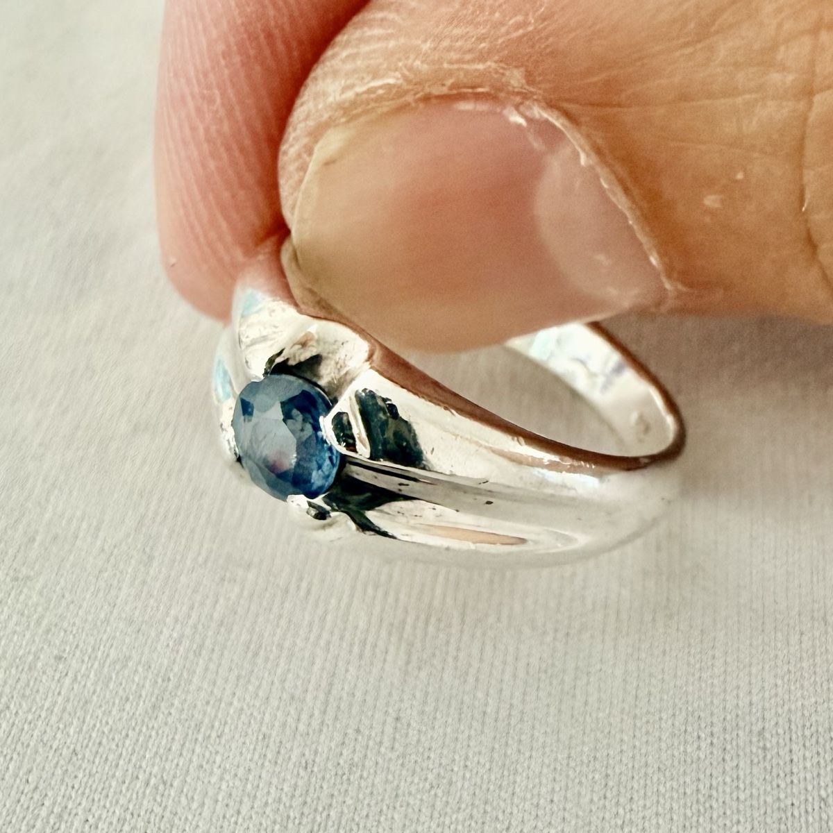 Ringe: Bague en argent - Saphir de Ceylan – Gebraucht aus Marly von Nor_al3 4