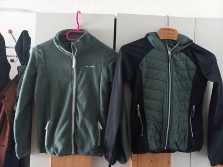 Faserpelzjacke plus Softgeljacke Gr. 152