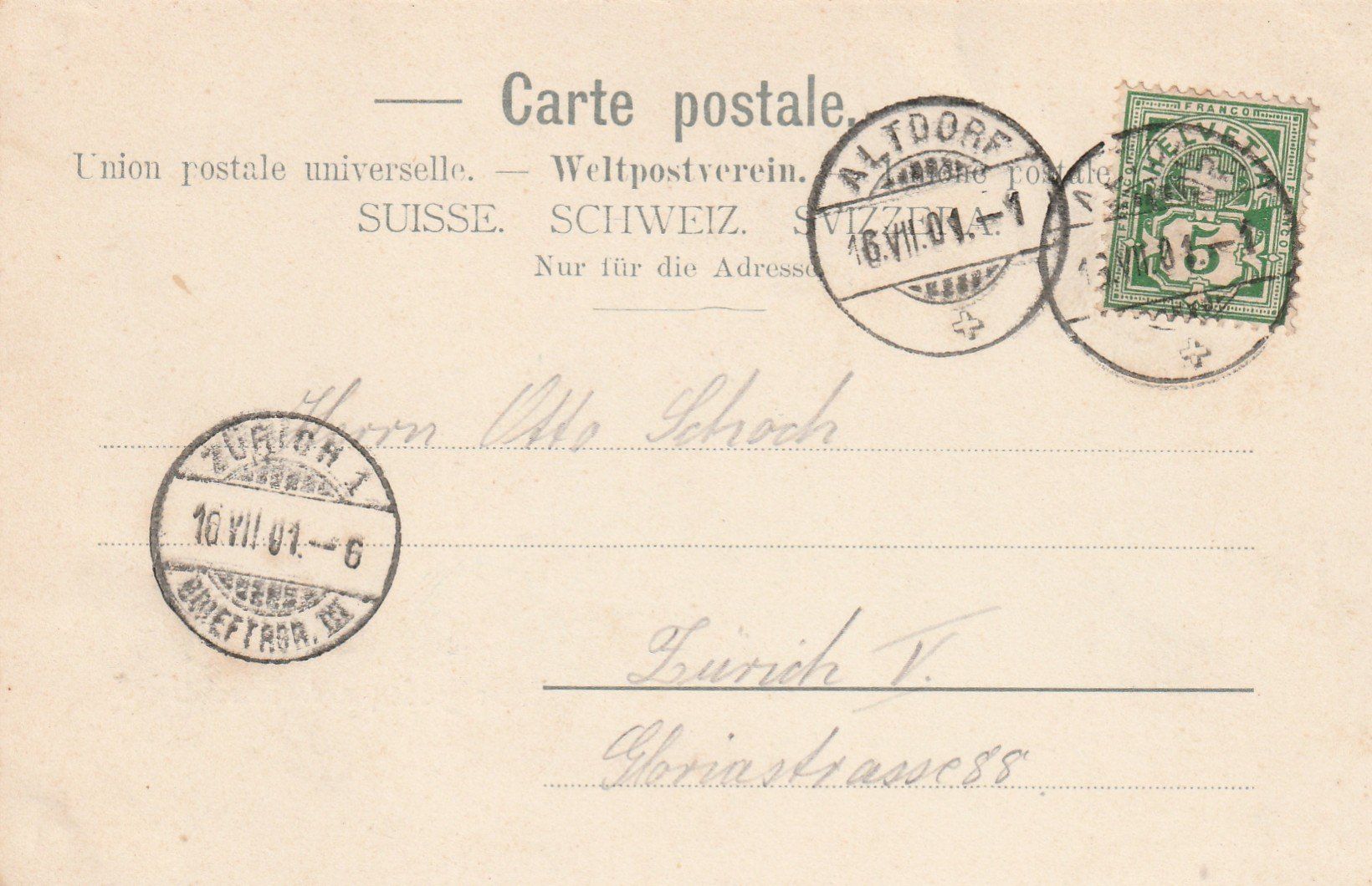 Cartoline postali: Urnerboden – Usato da Rorschacherberg venduto da fratovi2 1