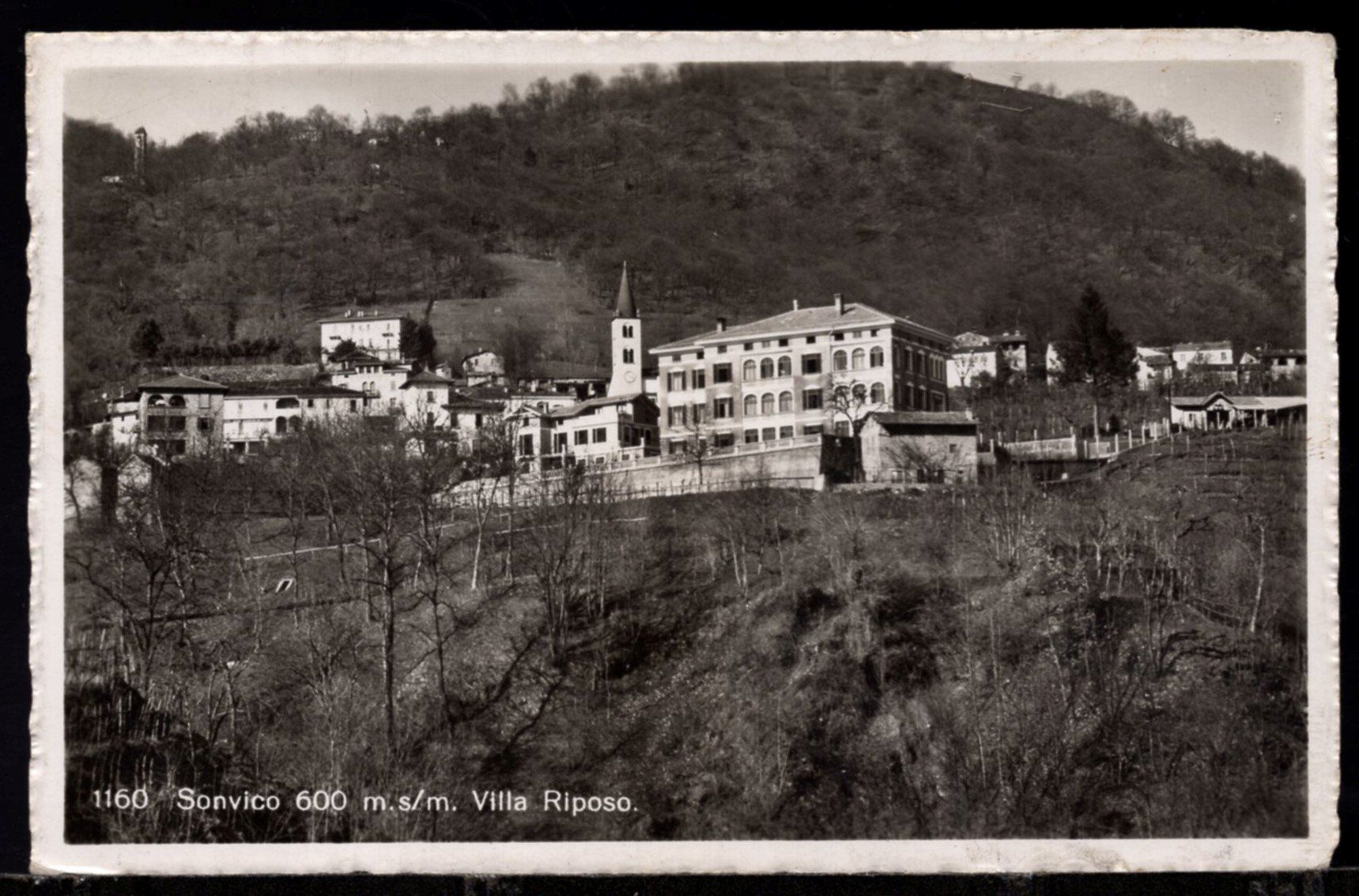 Cartoline postali: Sonvico, 24.V.43   600m.s,/m  Villa  Riposo – Usato da Aarau venduto da kufi44