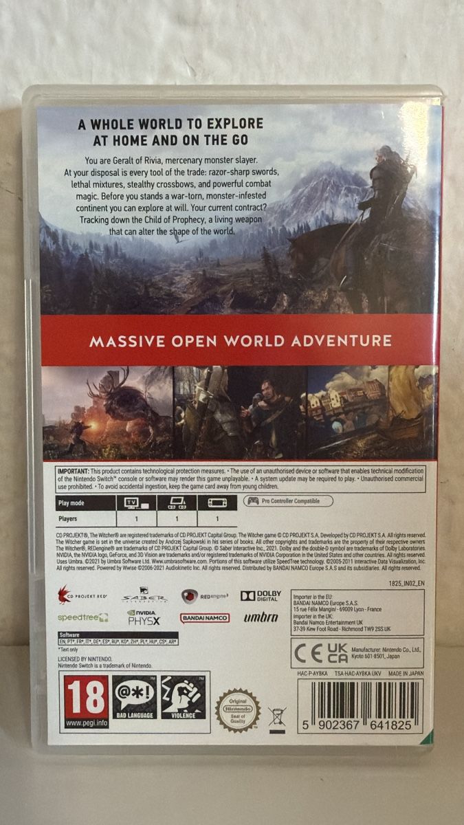 Nintendo Spiele: Nintendo Switch Game - The Witcher 3 Wild Hunt – Gebraucht aus Ehrendingen von bubulence 1