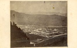 Einsiedeln - Kloster von der Rückseite, um 1865/70