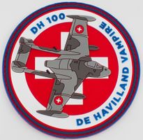 DH 100 De Havilland Vampire mit Klett nau rar