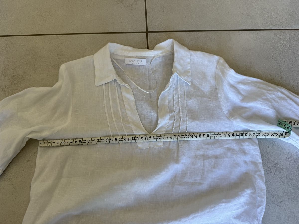 Blusen: Bluse von Rabalder Weiss Grösse M Leinen – Neu (gemäss Beschreibung) aus Nänikon von Monimos 6