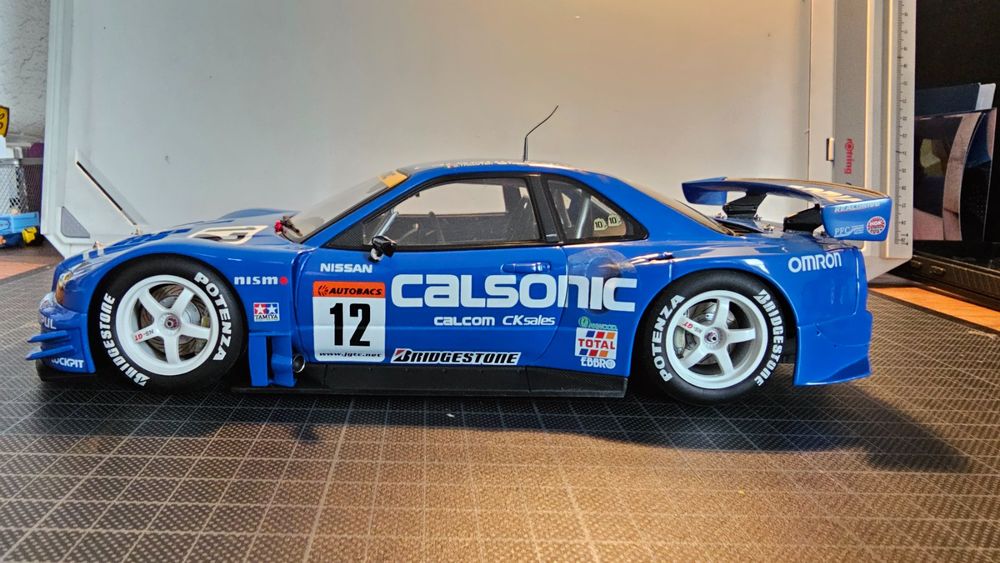 AutoArt Nissan Skyline R34 GTR JGTC 2003 Calsonic no12 1:18