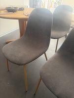 4 Schalenstühle, grau (Livique)