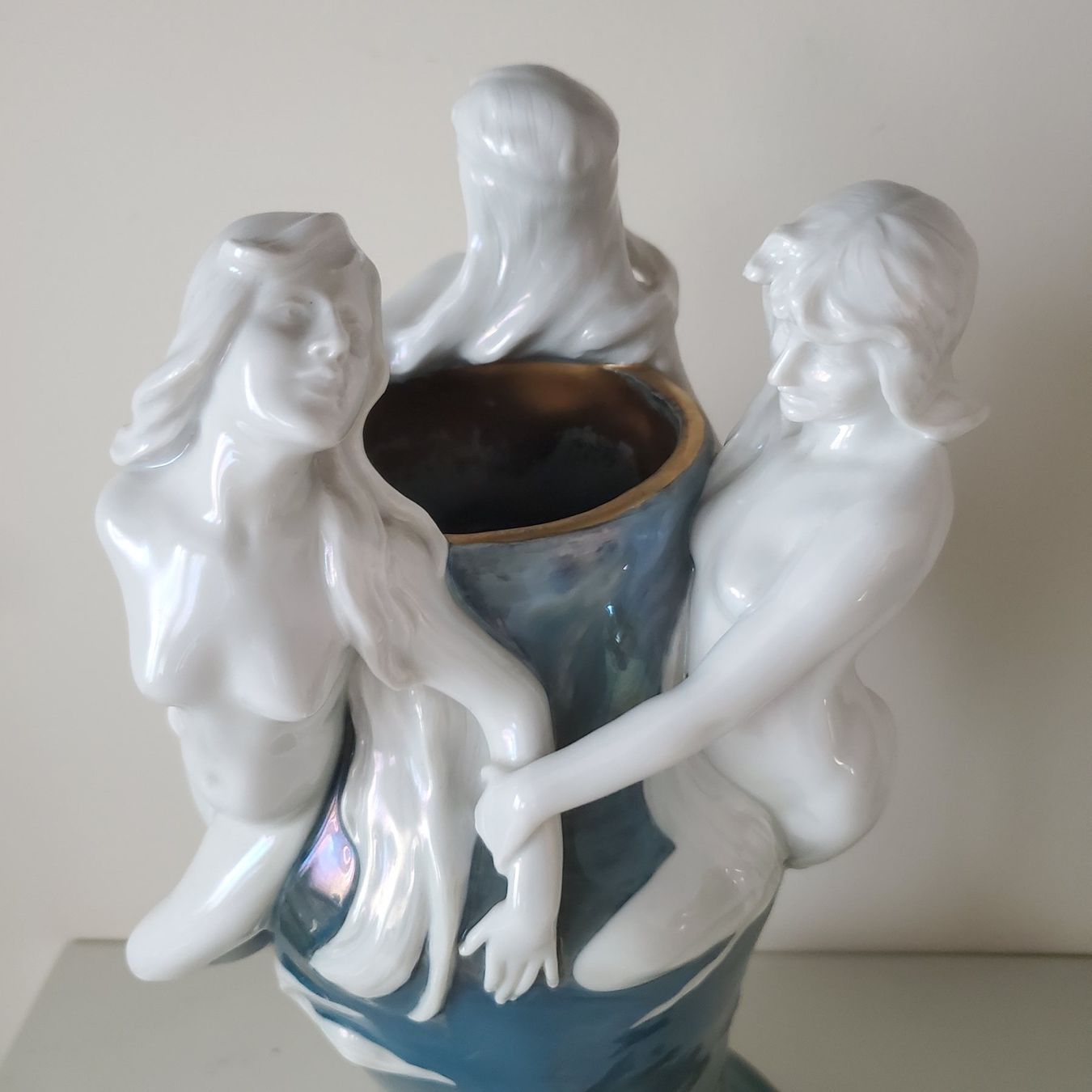 Vasi & Recipienti: Adolf Oppel  Jugendstil Vase mit Nymphen 1900 – Usato da Opfikon venduto da carta 4