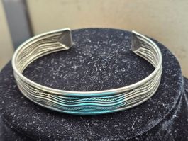 Silber Manschette Armreif Antik Heilschmuck M-XL