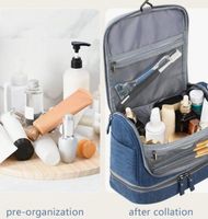 Kulturbeutel Necessaire, Reise-Kosmetik-Make Up, Farbe ROT
