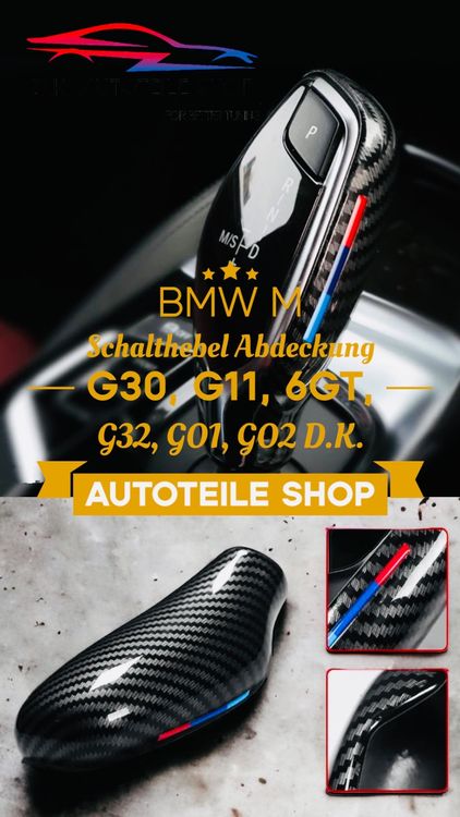 BMW M Schalthebel Abdeckung für G30, G11, 6GT, G32, GO1, GO2