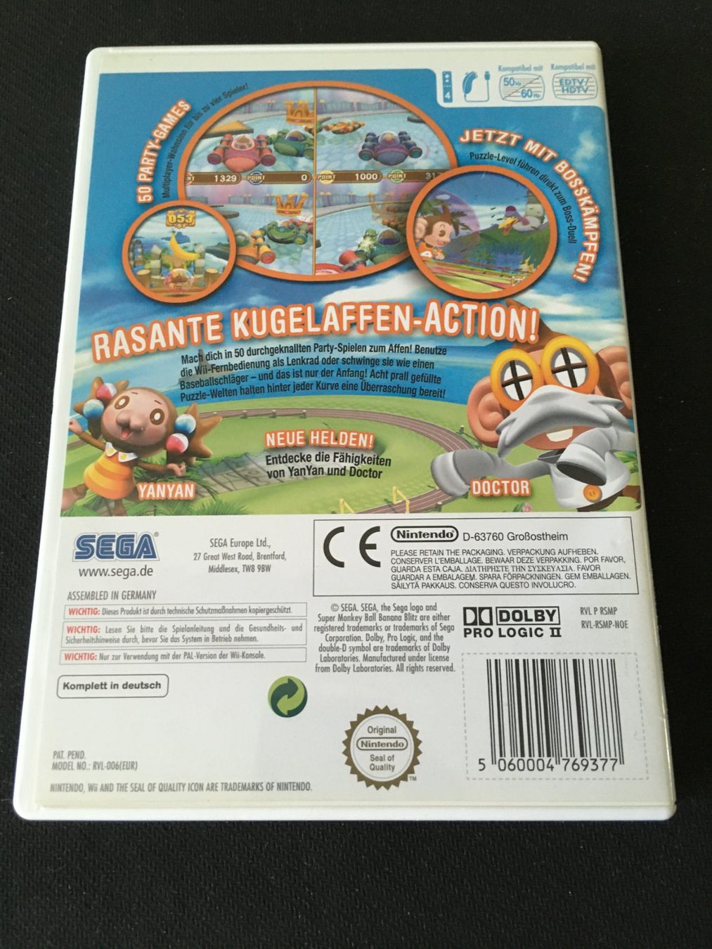 Nintendo Giochi: Super Monkey Ball - Banana Blitz - Wii Game – Usato da St.Gallen venduto da Punktchen01 1