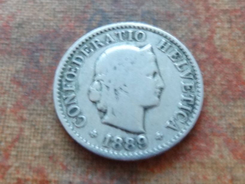 Tutti le monete: 5 Rp. 1889 – Usato da Romanel-sur-Lausanne venduto da Swift13
