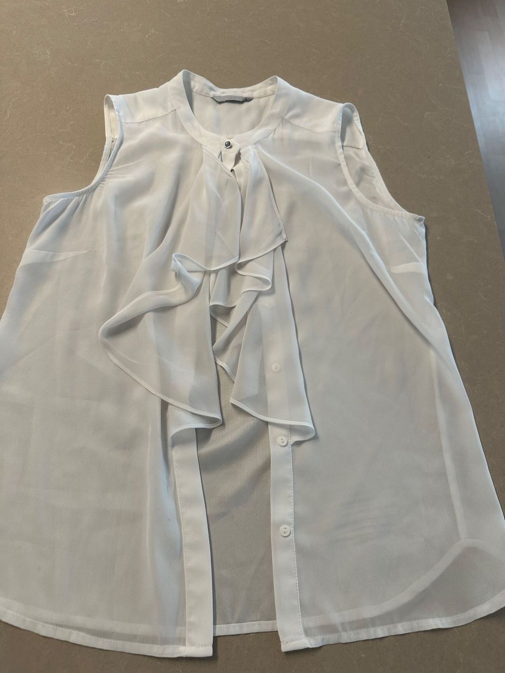 H&M Camicette: H&M Chiffon Bluse Weiss Gr. M elegant – Usato da Weggis venduto da _GMA9