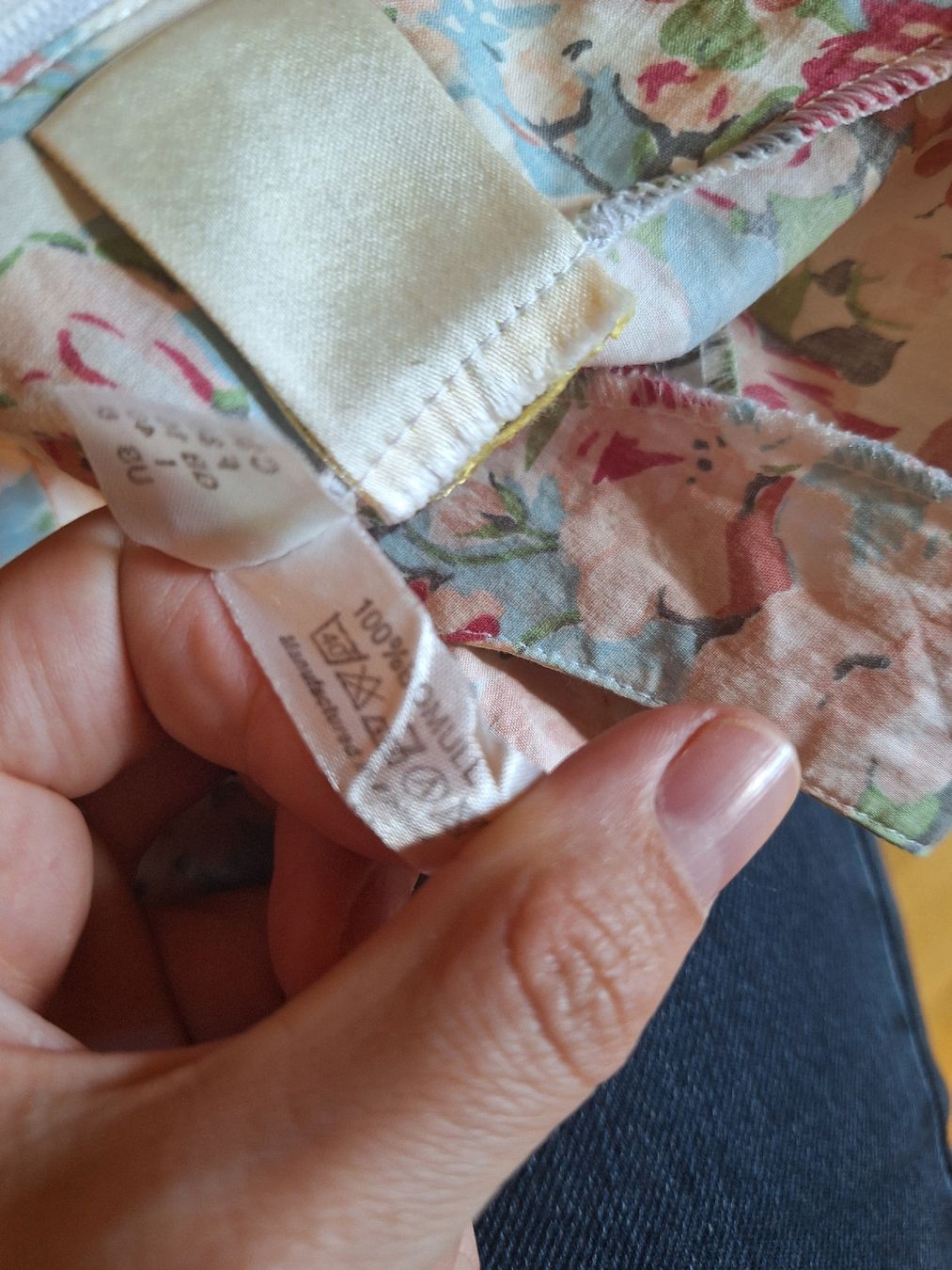 Vestiti: Vintage Kleid Blumenmuster Baumwolle Gr. 36 – Usato da Riehen venduto da Mamestra 3