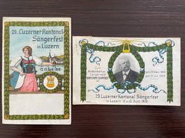 LUZERN 29. Luzerner Kantonal - Sängerfest 1910 Offizielle PK