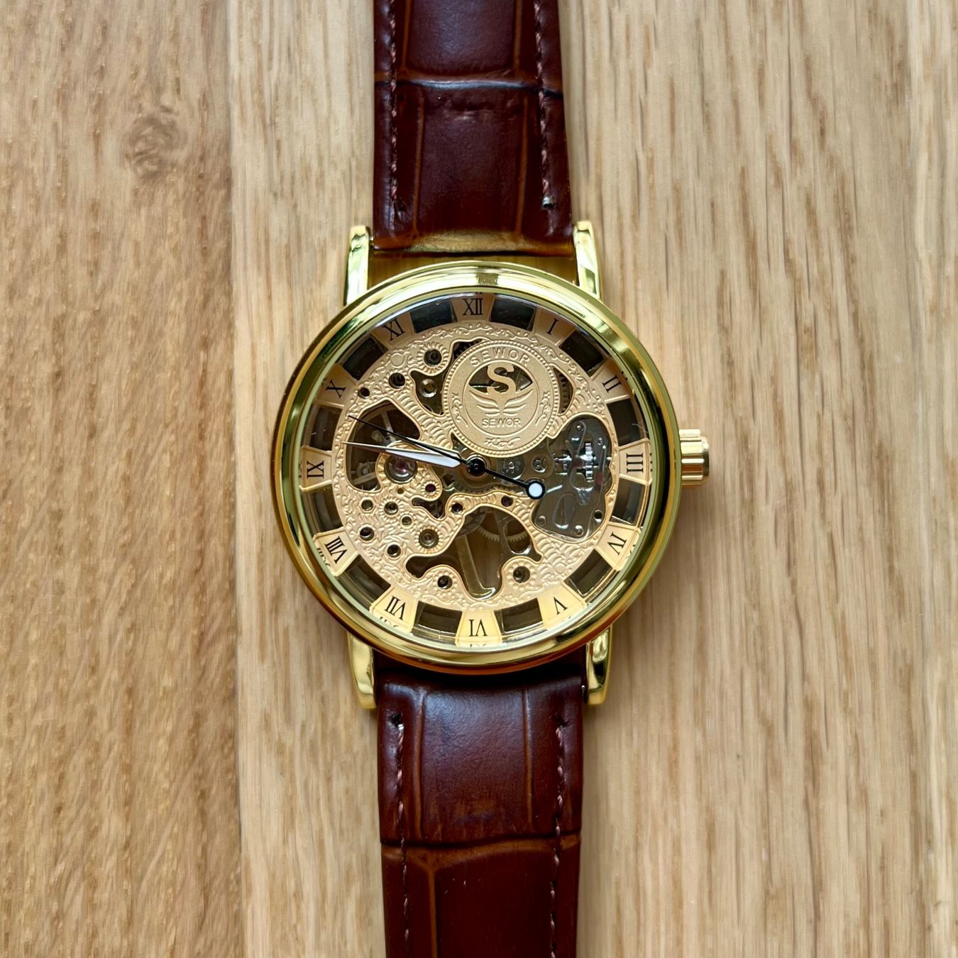 Uhren: Sewor Skeleton Mechanische Uhr – Neu und originalverpackt aus Dübendorf von mnc_5djq