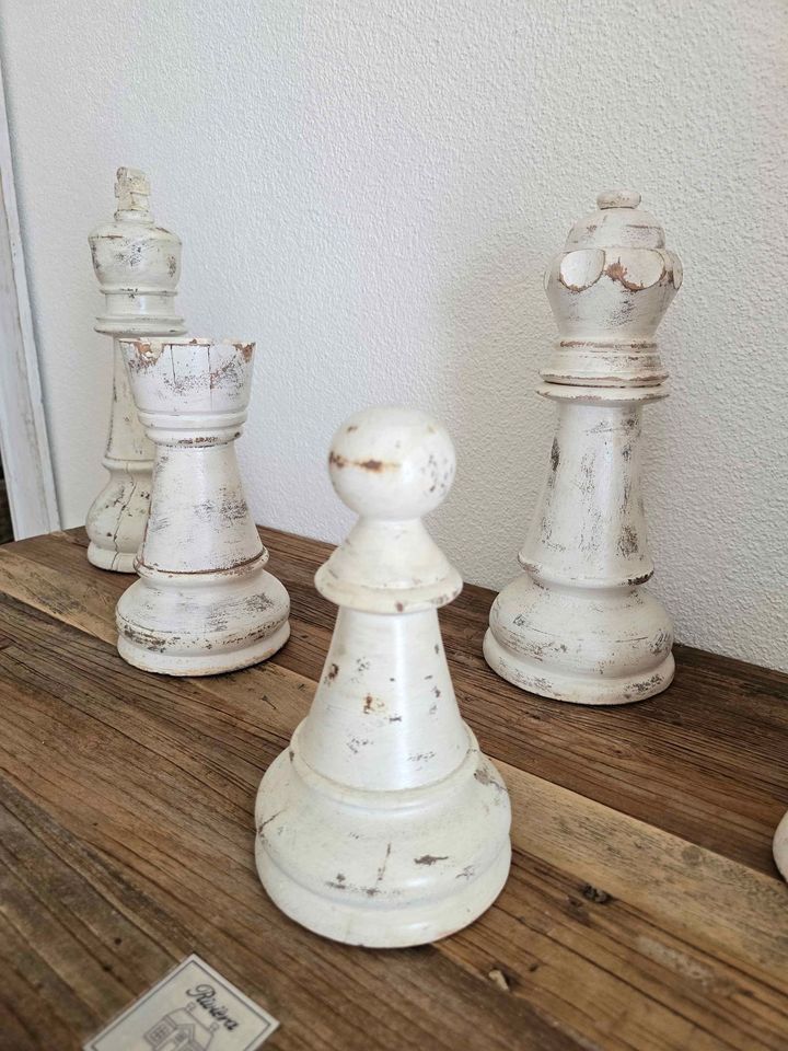 Figuren: Shabby Chic Holz Schach Figuren Versand Möglich – Neu (gemäss Beschreibung) aus Weggis von bdrm48 6