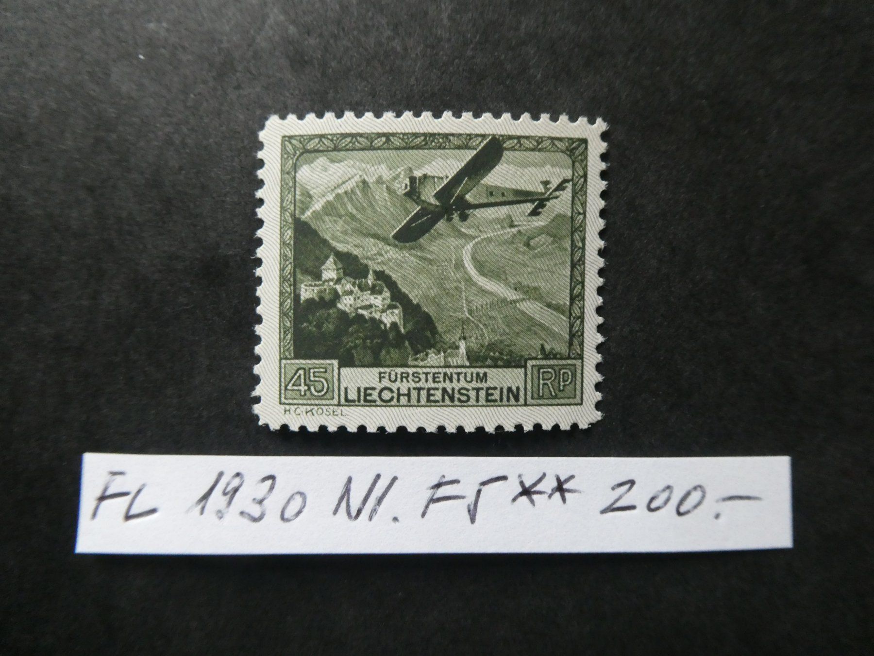 Tutti i francobolli: FL 1930 Nr. F5 postfrisch – Usato da Lausen venduto da Herbamare01