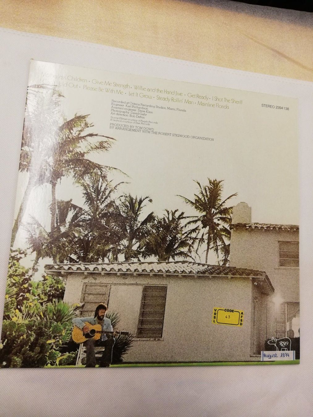 Vinyles: ERIC CLAPTON - 461 OCEAN BOULEVARD – D'occasion à Bern par Vinylsound.ch 1