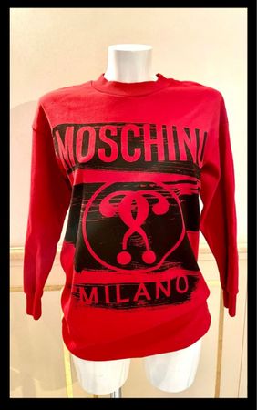 Moschino Rot oversized Pullover
