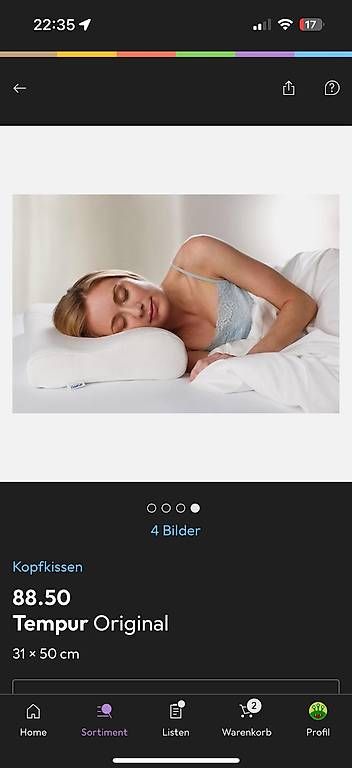 Coussins: Tempur Original – D'occasion à Zürich par Ottikarotti 2