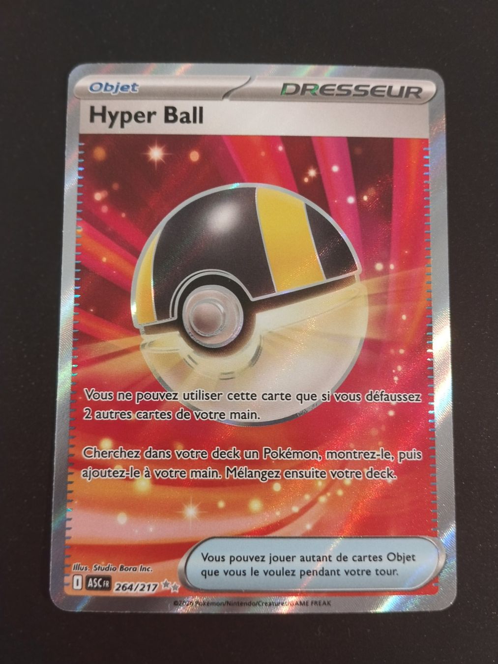 Pokémon Carte collezionabili: Pokémon Héros Transcendants: Hyper Ball 264/217 FR – Usato da Palézieux-Village venduto da oufoux08