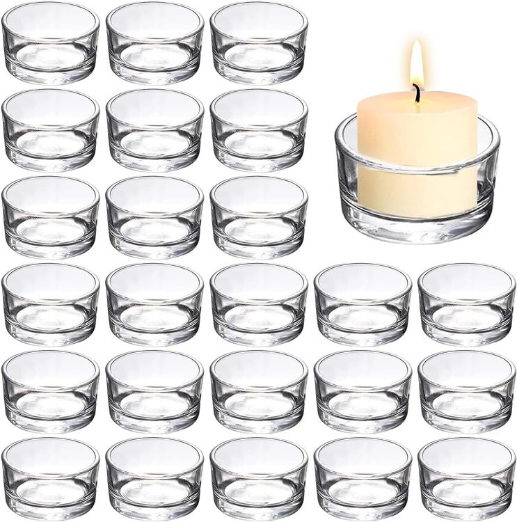 15 Teelichtgläser Aus Glas - Kleine Kerzengläser Für Dekoration
